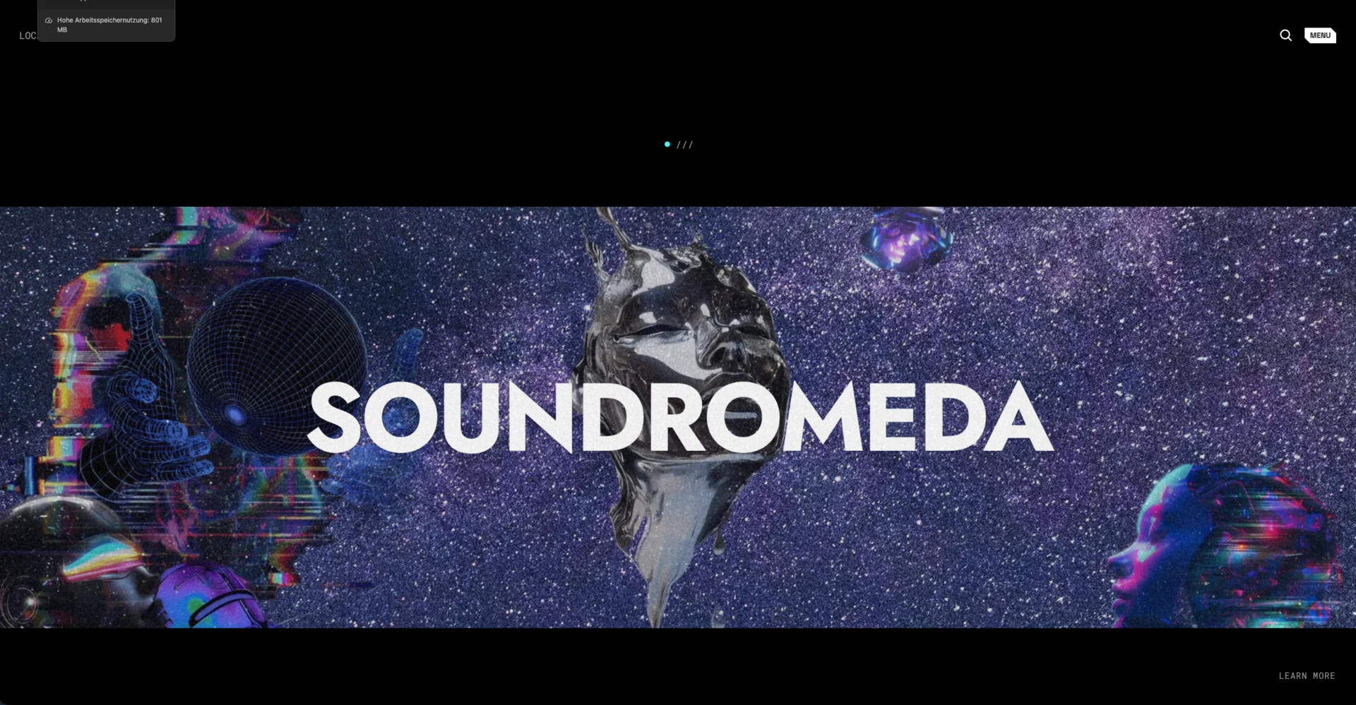 Soundromeda — screen 1