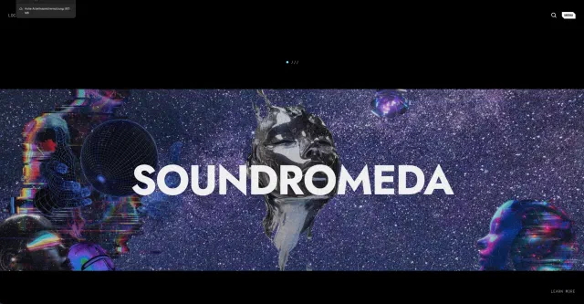 Soundromeda, screen 1 Soundromeda, screen 1