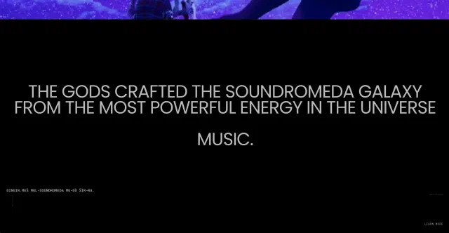 Soundromeda, screen 3 Soundromeda, screen 3